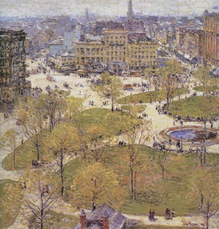 Childe Hassam Union Square in Spring Norge oil painting art